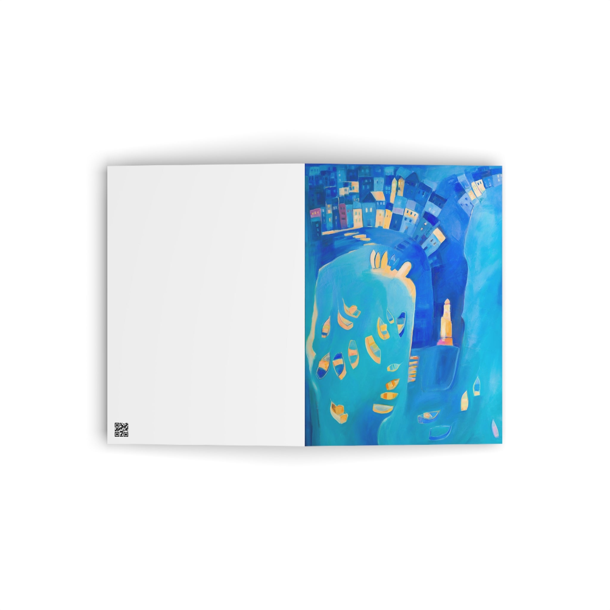 Greeting Card: St Ives In Blue