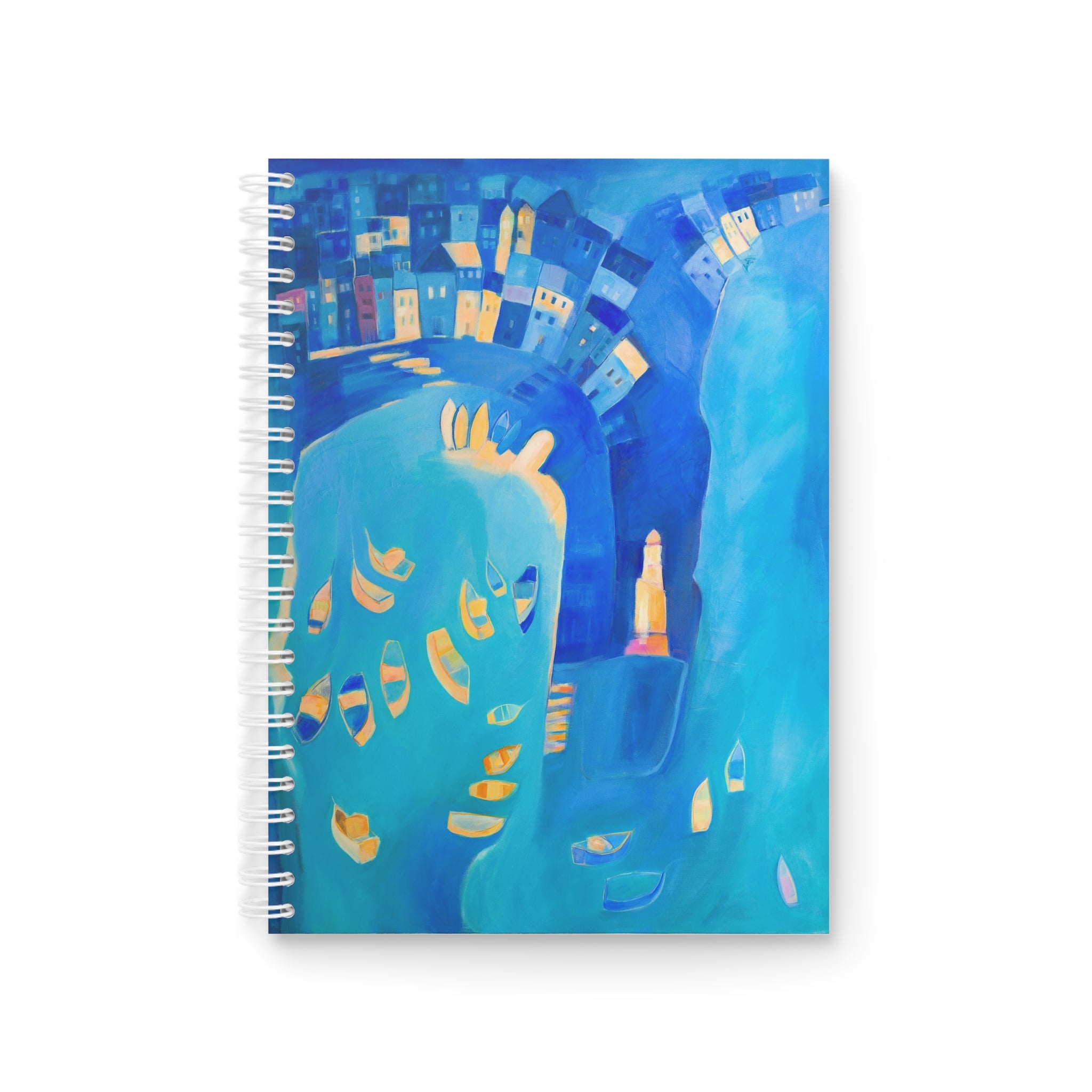 Spiral Notebook: St Ives In Blue