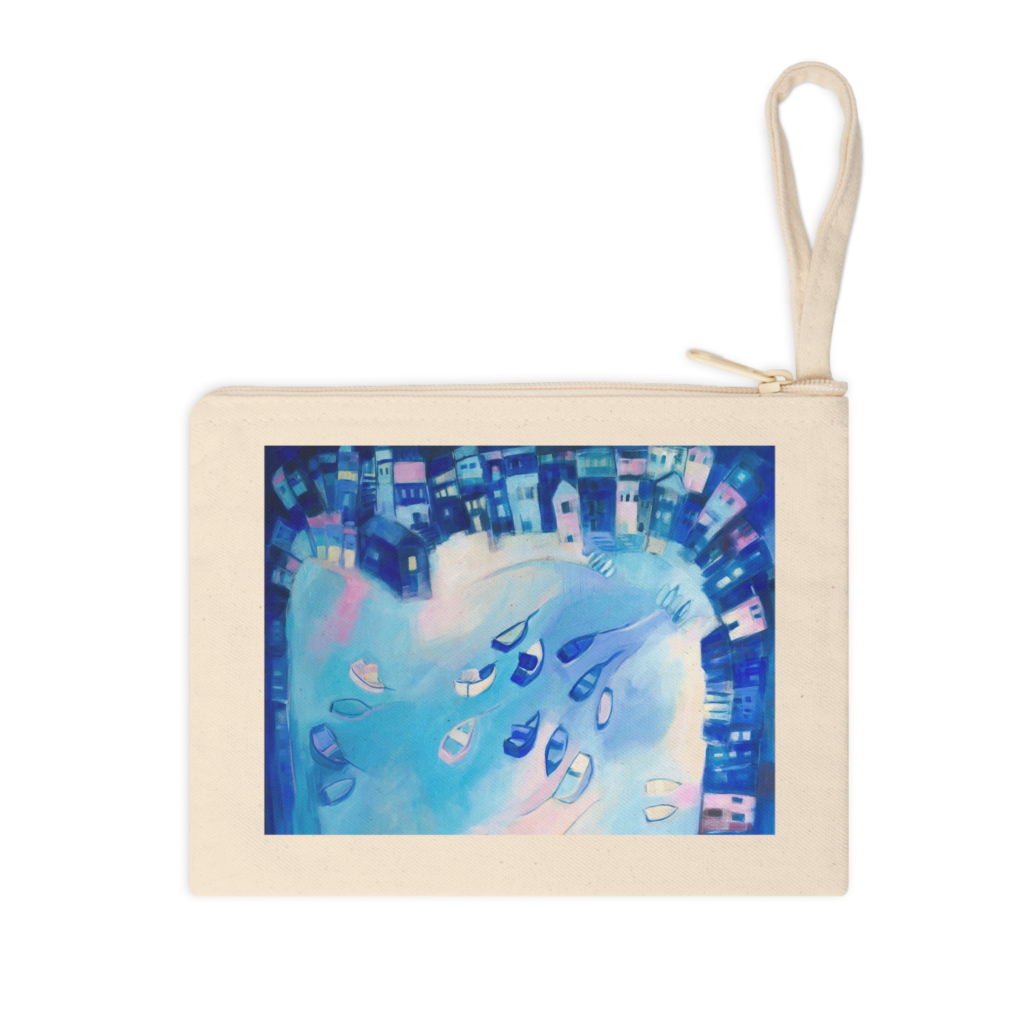 Cotton Accessory Pouch: St Ives In Winter