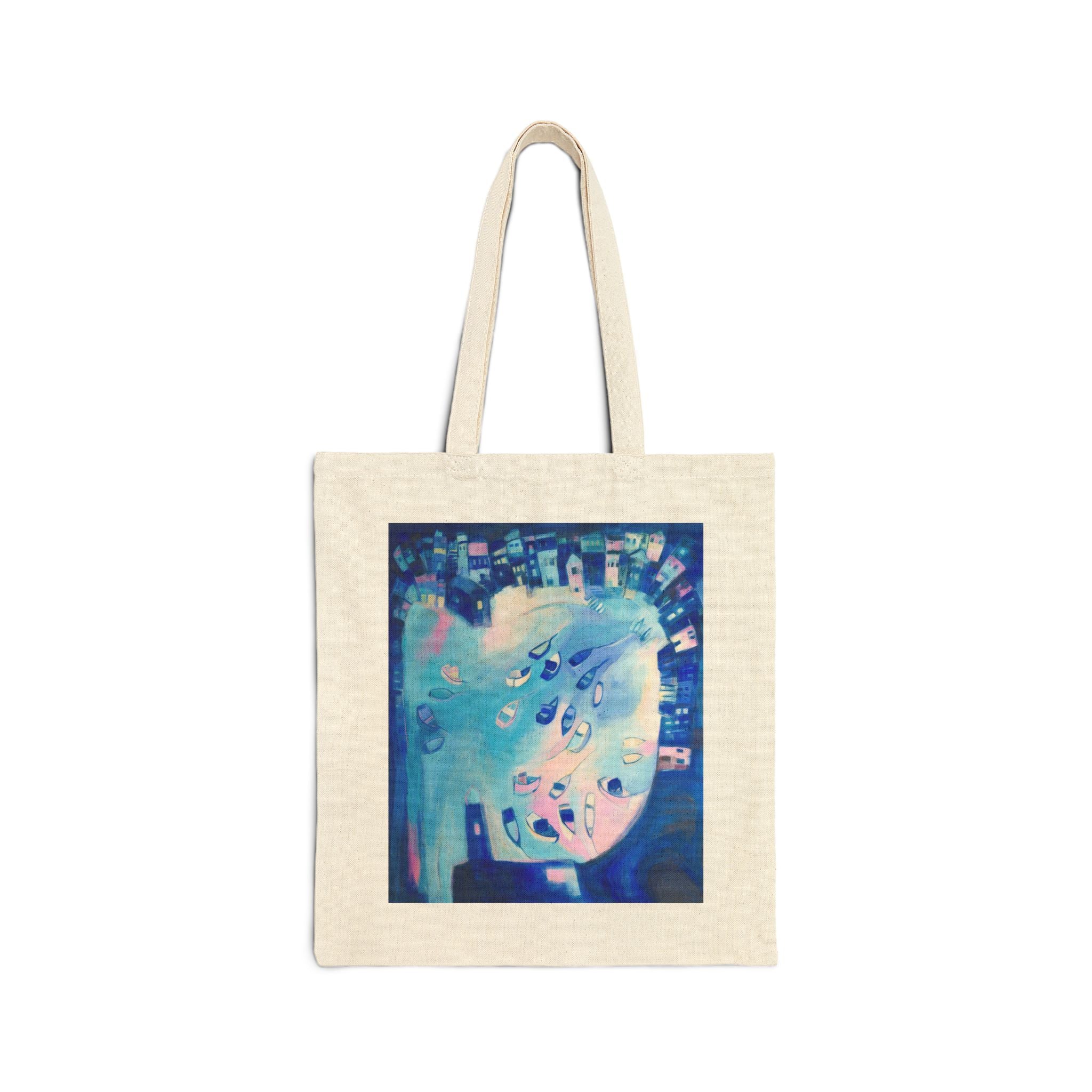 Cotton Canvas Tote Bag: St Ives In Winter