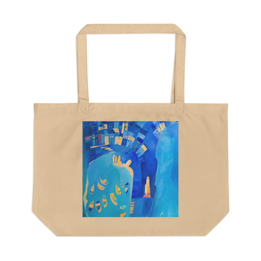 Organic Cotton Tote Bag: St Ives In Blue