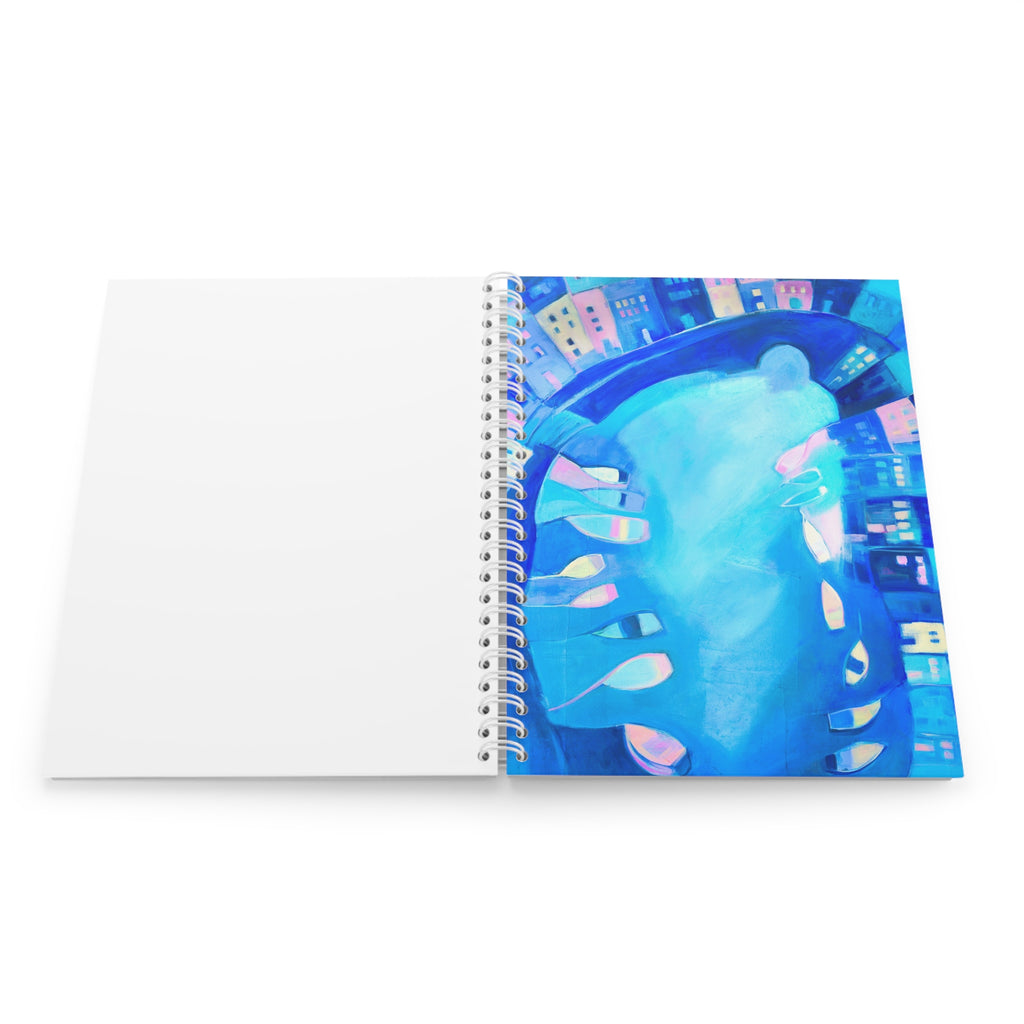 Spiral Notebook: Polperro In Blue