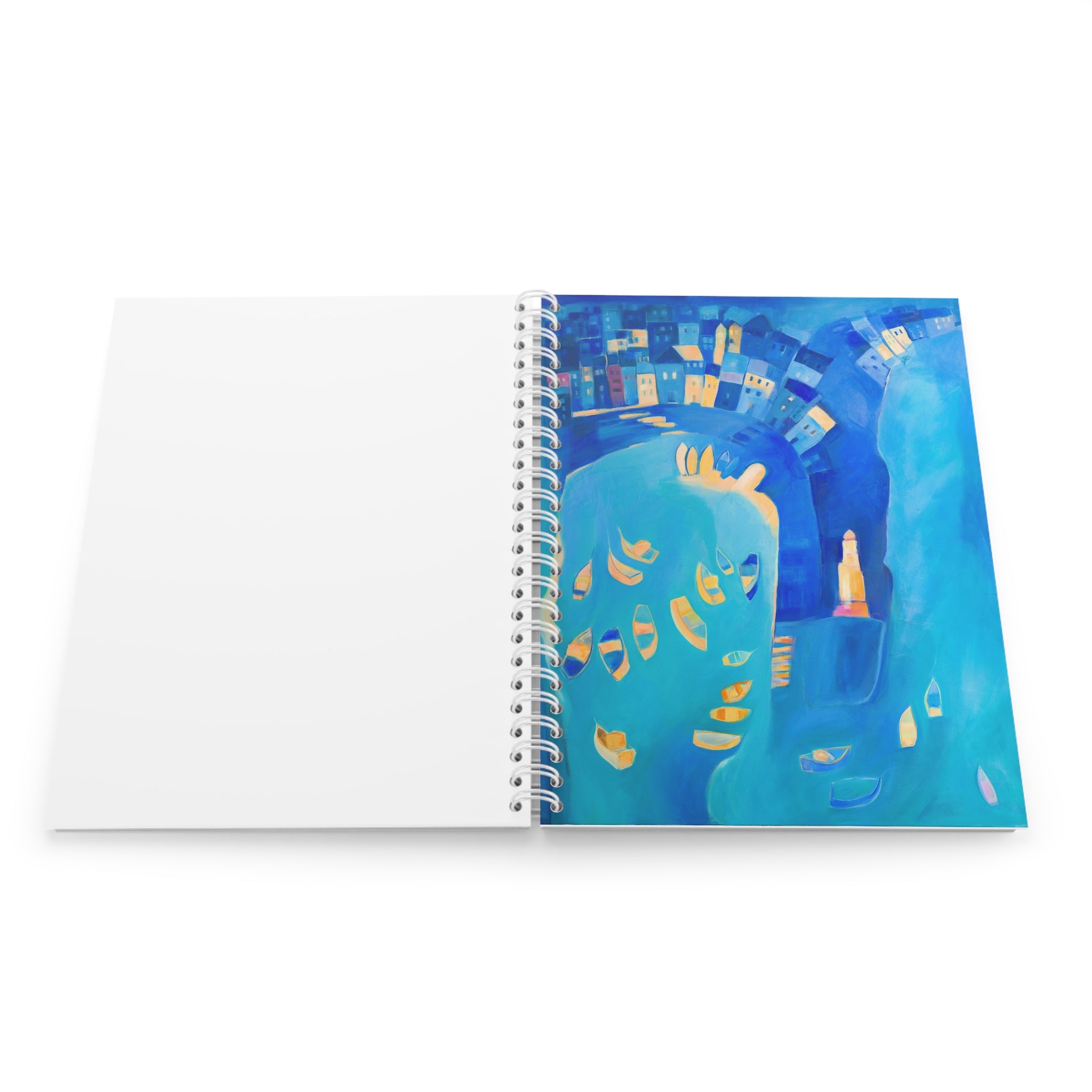 Spiral Notebook: St Ives In Blue