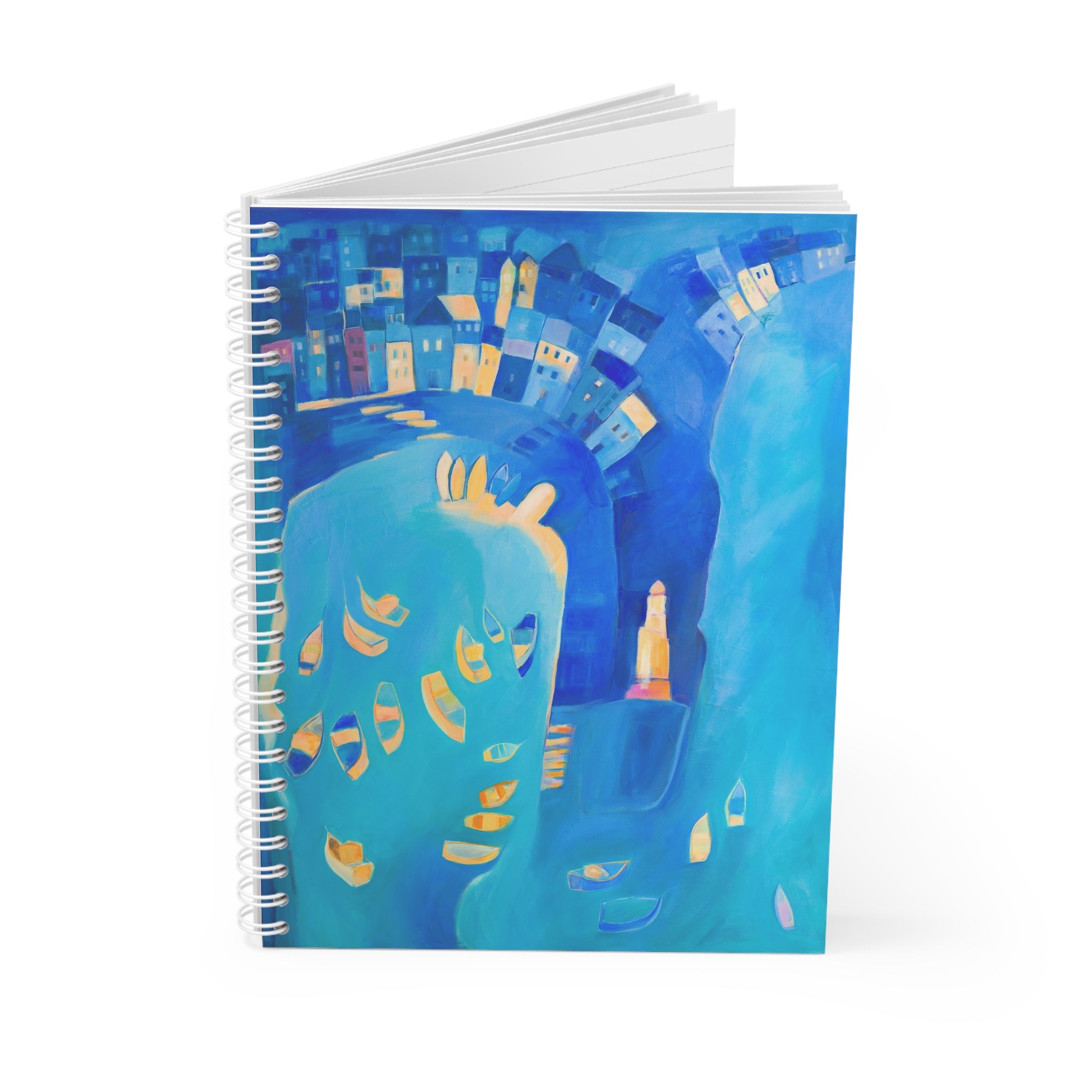 Spiral Notebook: St Ives In Blue