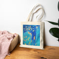 Cotton Canvas Tote Bag: St Ives In Blue