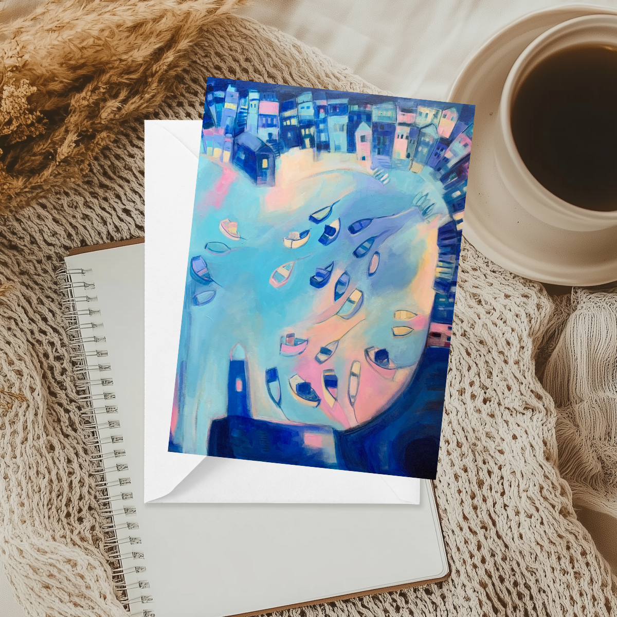 Greeting Card: St Ives In Winter