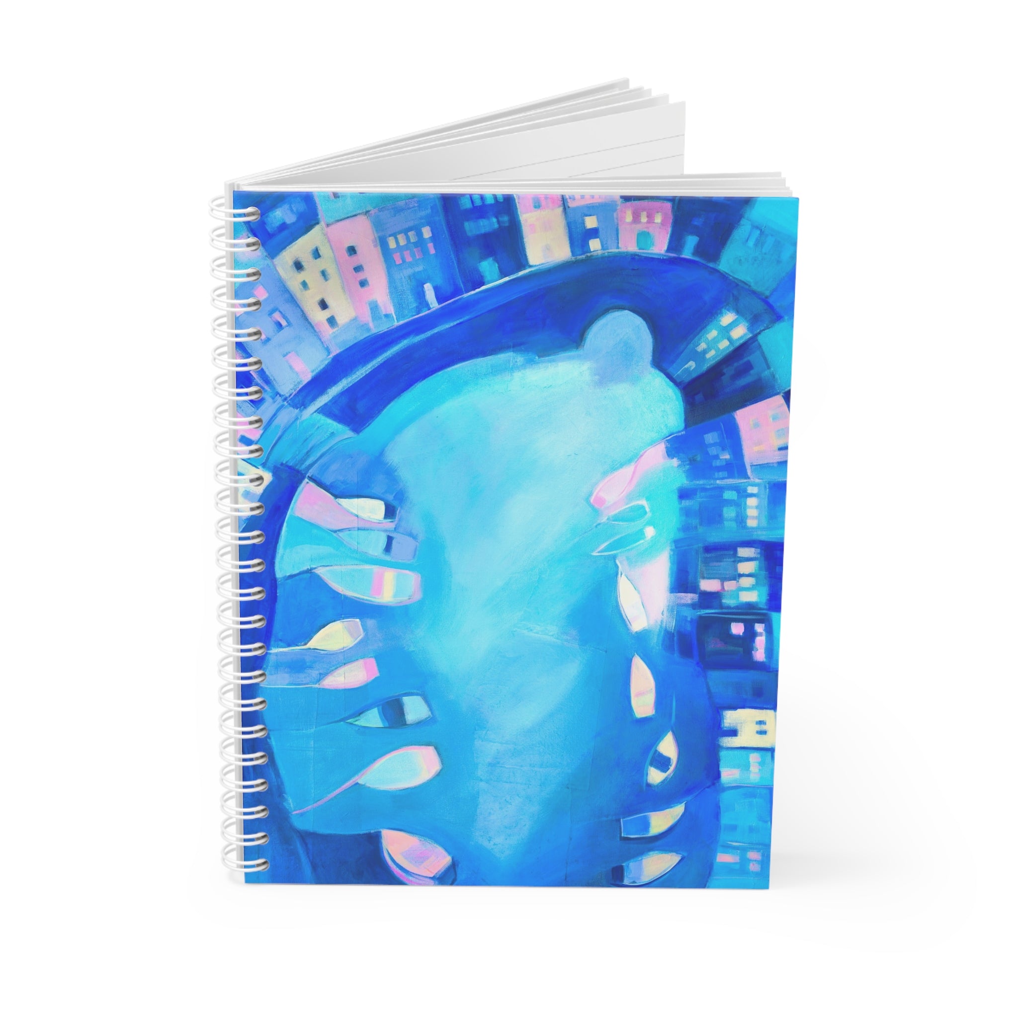Spiral Notebook: Polperro In Blue