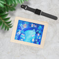 Cotton Accessory Pouch: Polperro In Blue