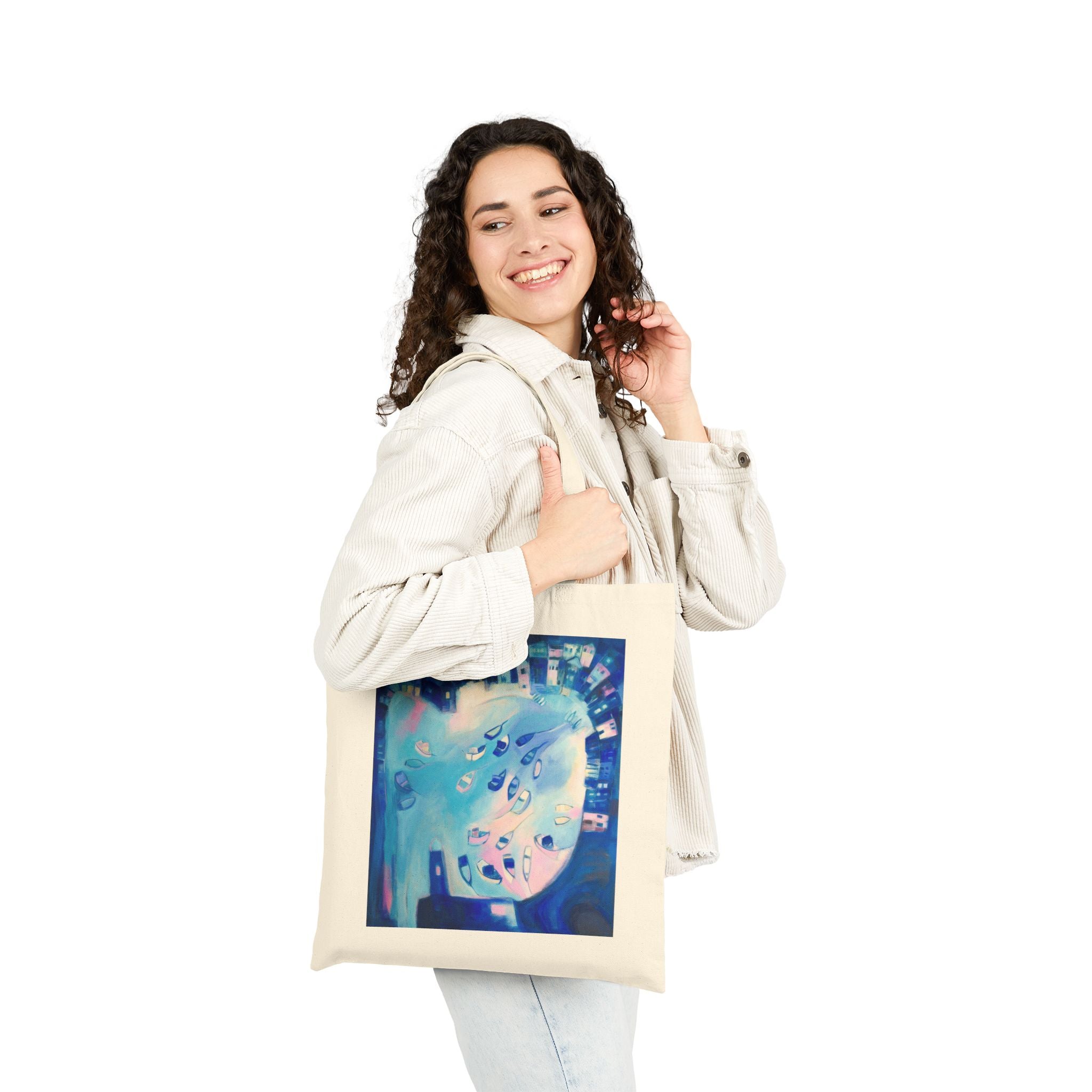 Cotton Canvas Tote Bag: St Ives In Winter