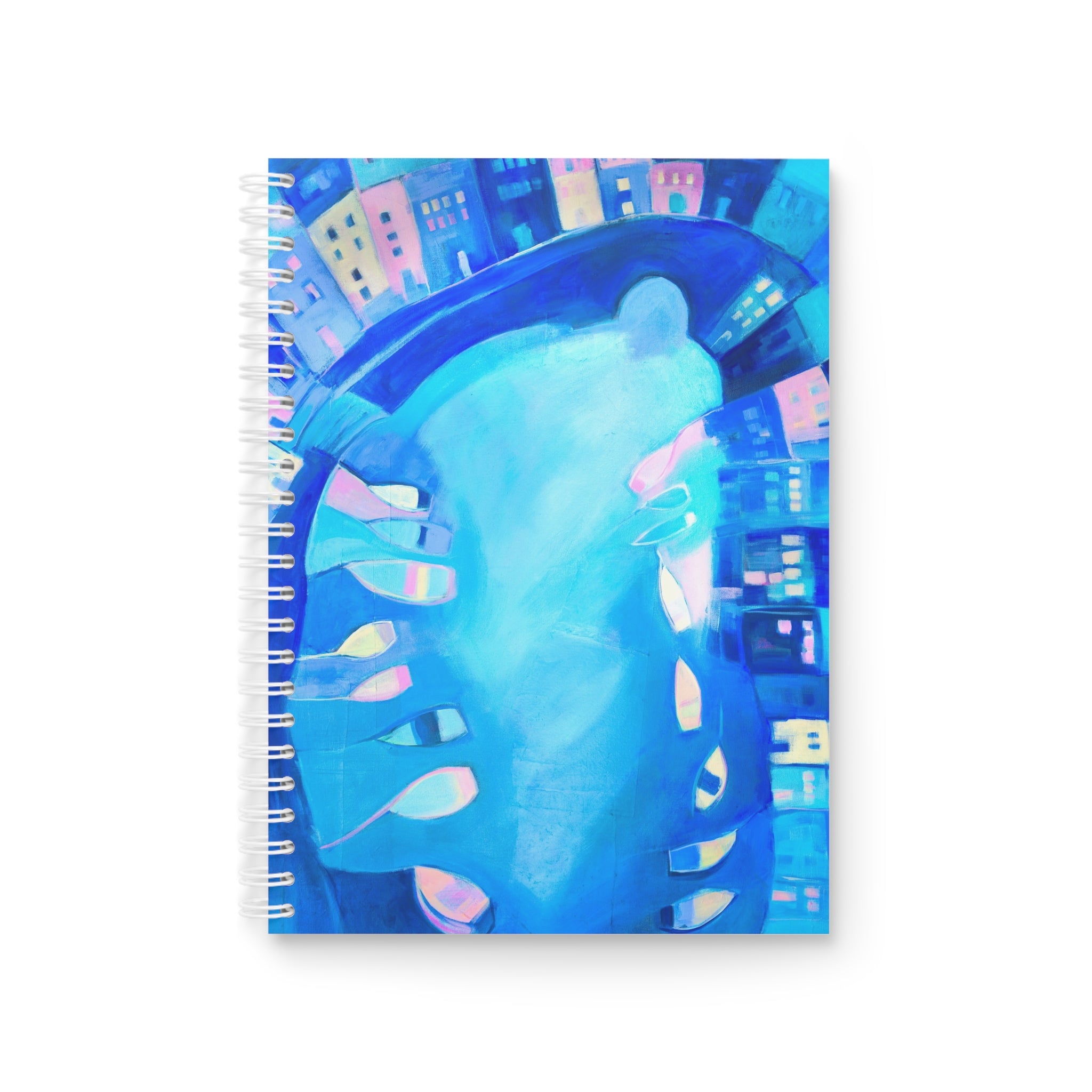 Spiral Notebook: Polperro In Blue
