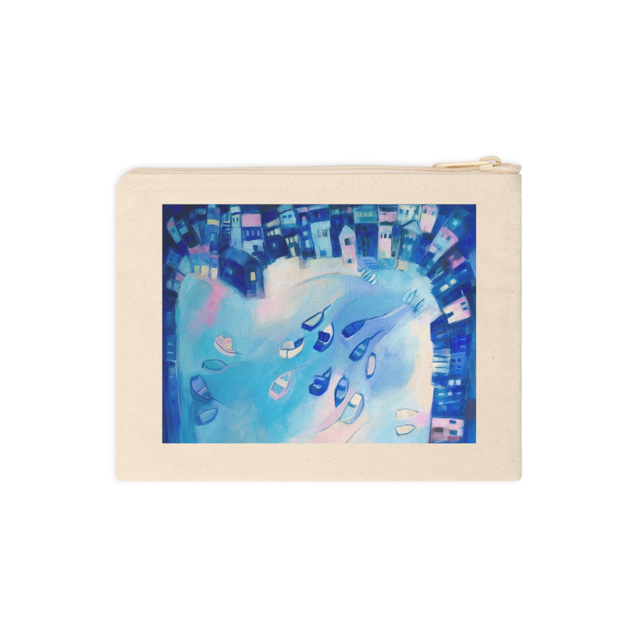 Cotton Accessory Pouch: St Ives In Winter