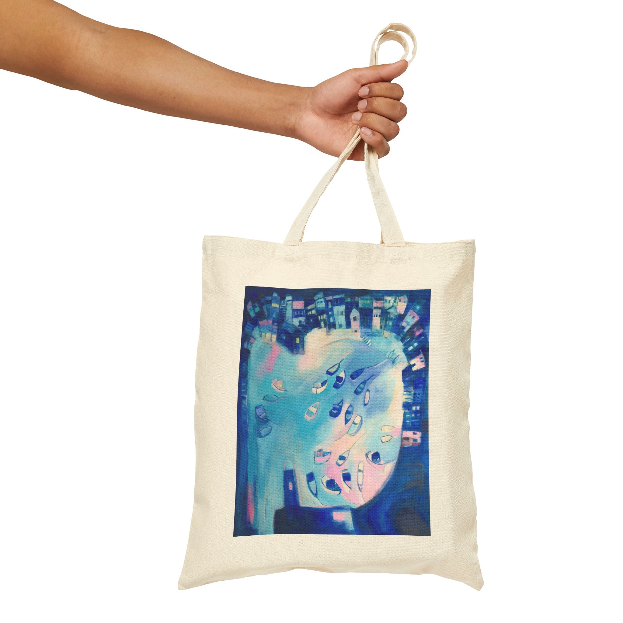 Cotton Canvas Tote Bag: St Ives In Winter