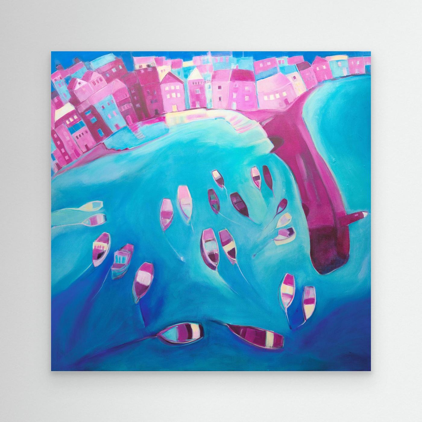 Canvas Print: St Ives In Pink