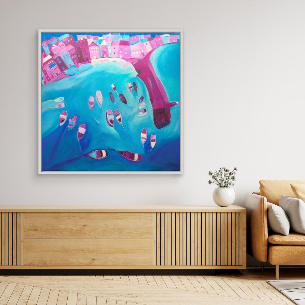 Canvas Print: St Ives In Pink