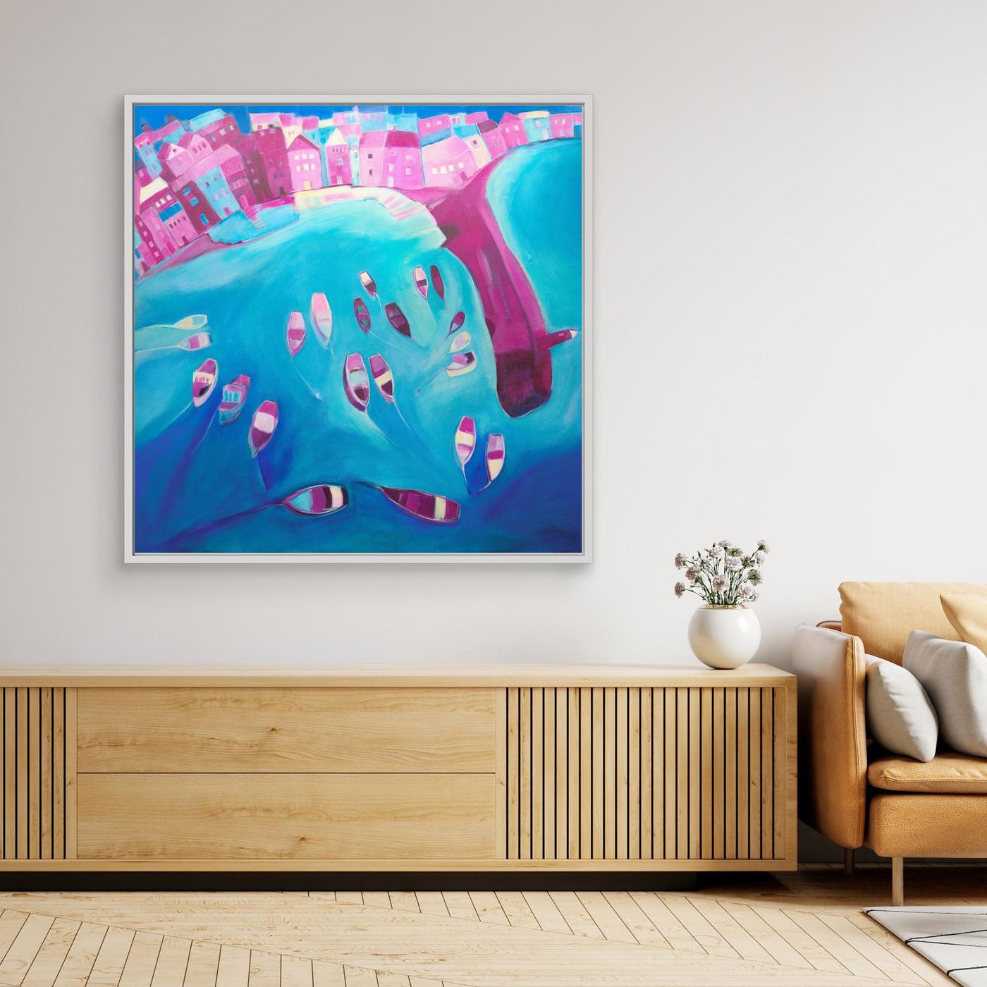 Canvas Print: St Ives In Pink