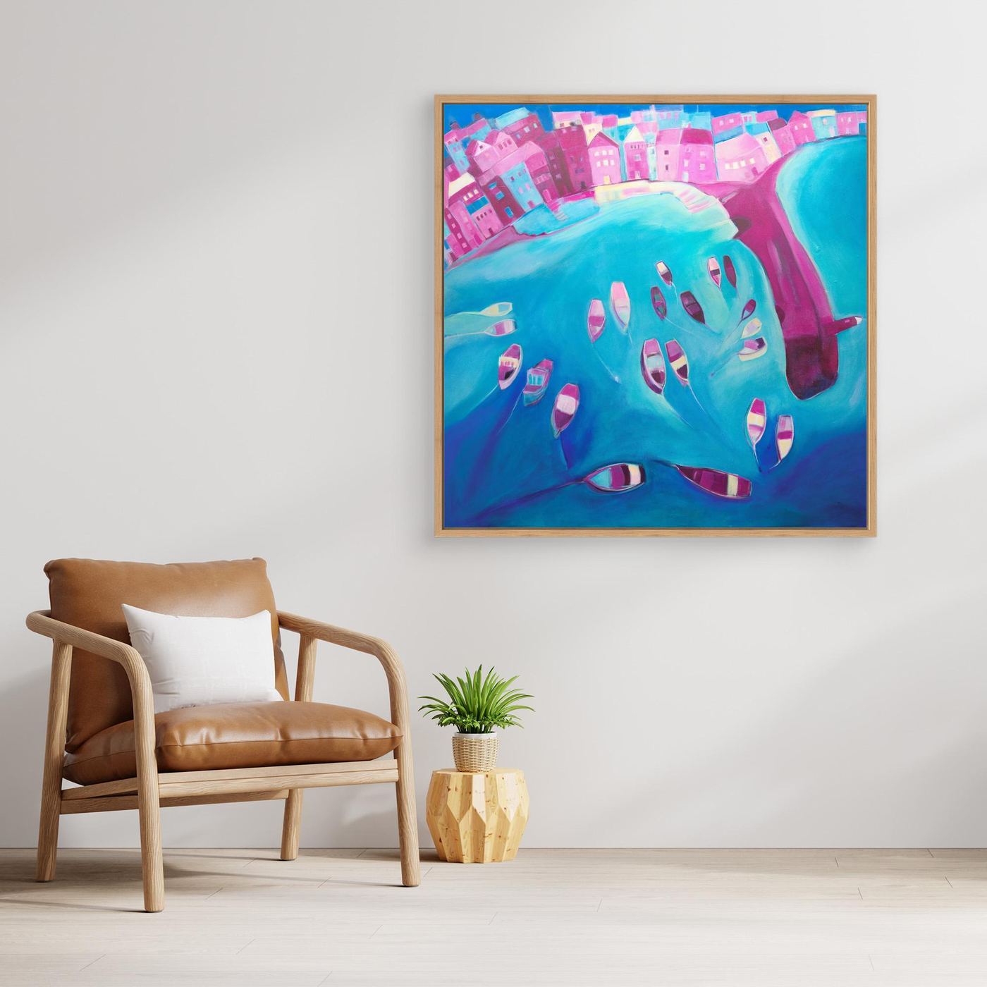 Canvas Print: St Ives In Pink