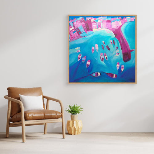 Canvas Print: St Ives In Pink