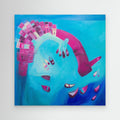 Canvas Print: St Ives In Blue & Pink