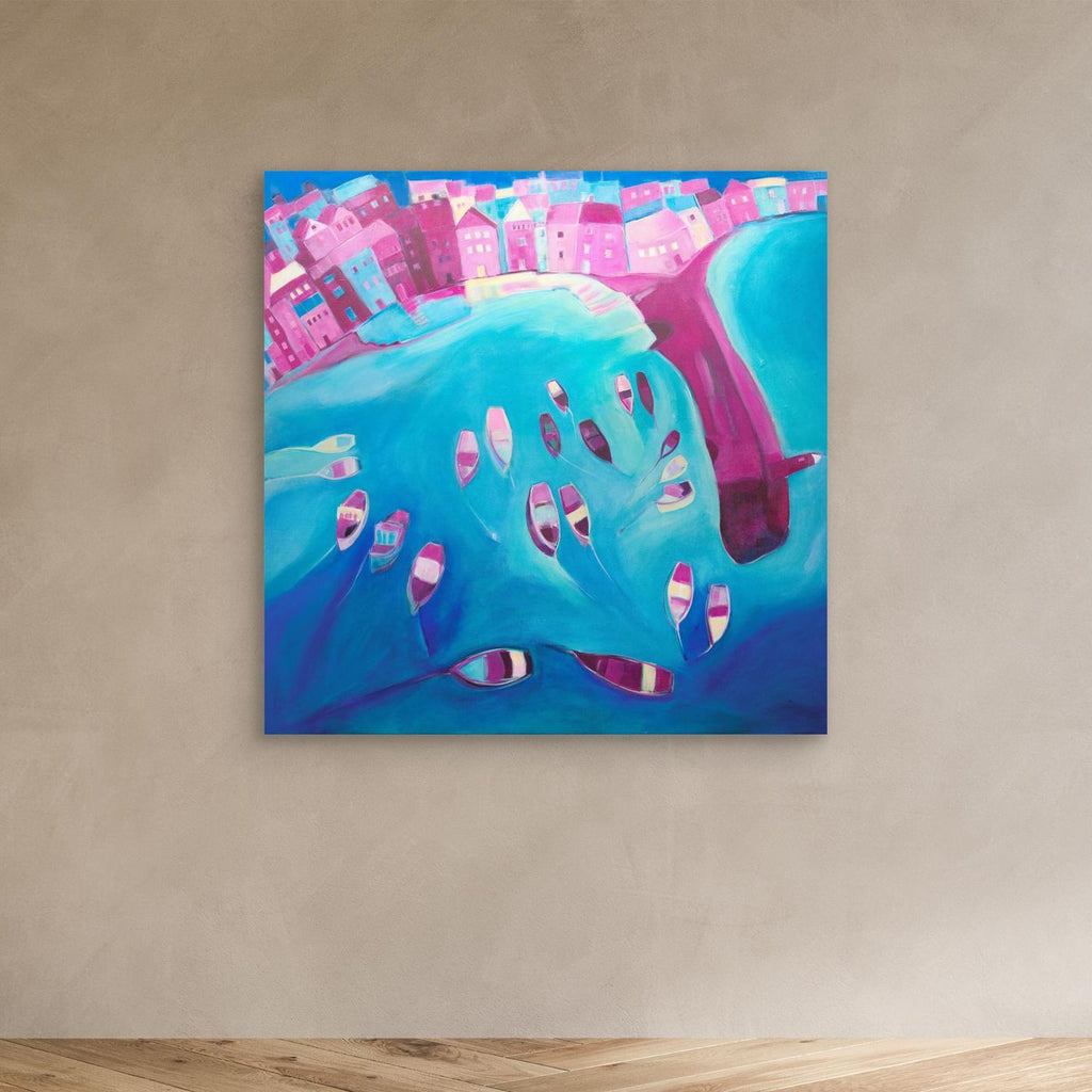 Canvas Print: St Ives In Pink