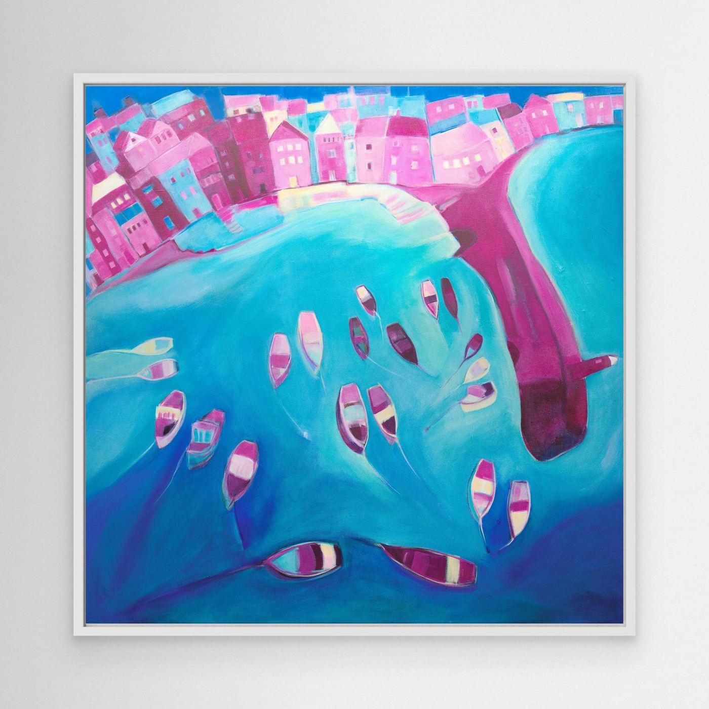 Canvas Print: St Ives In Pink