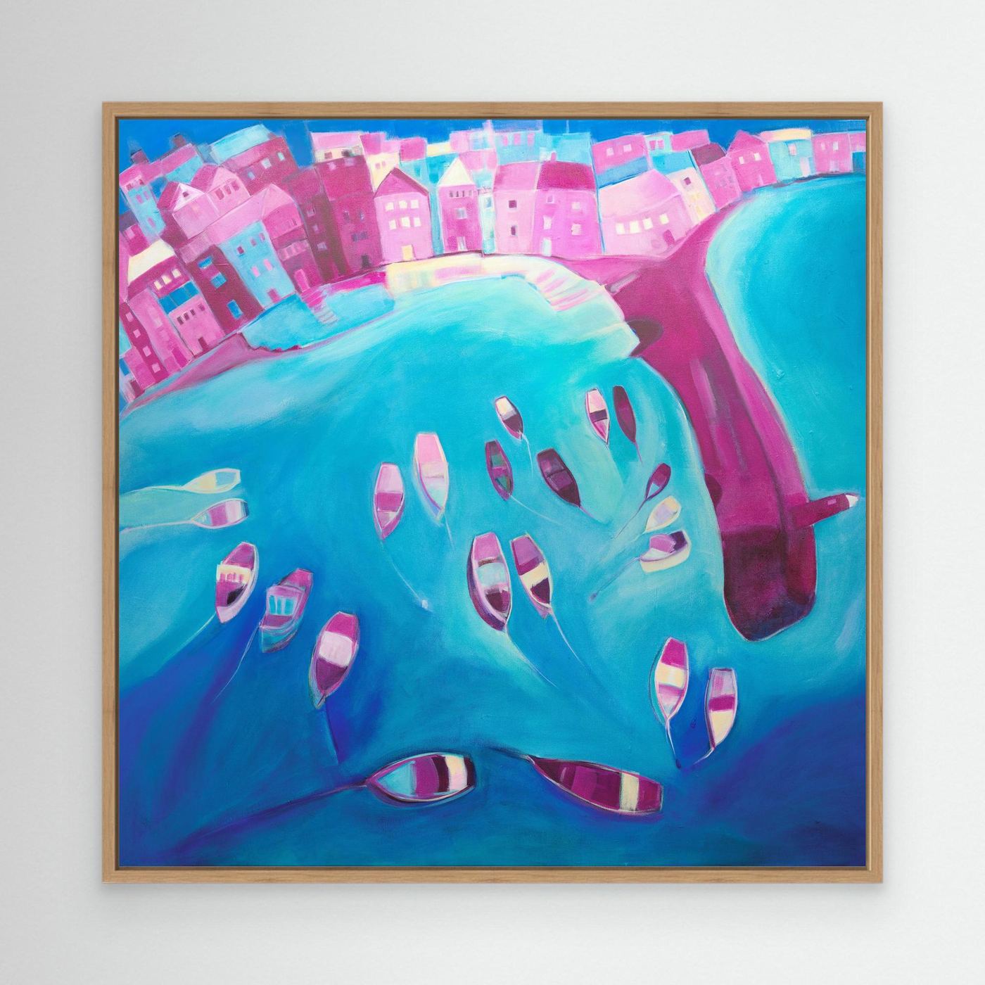 Canvas Print: St Ives In Pink