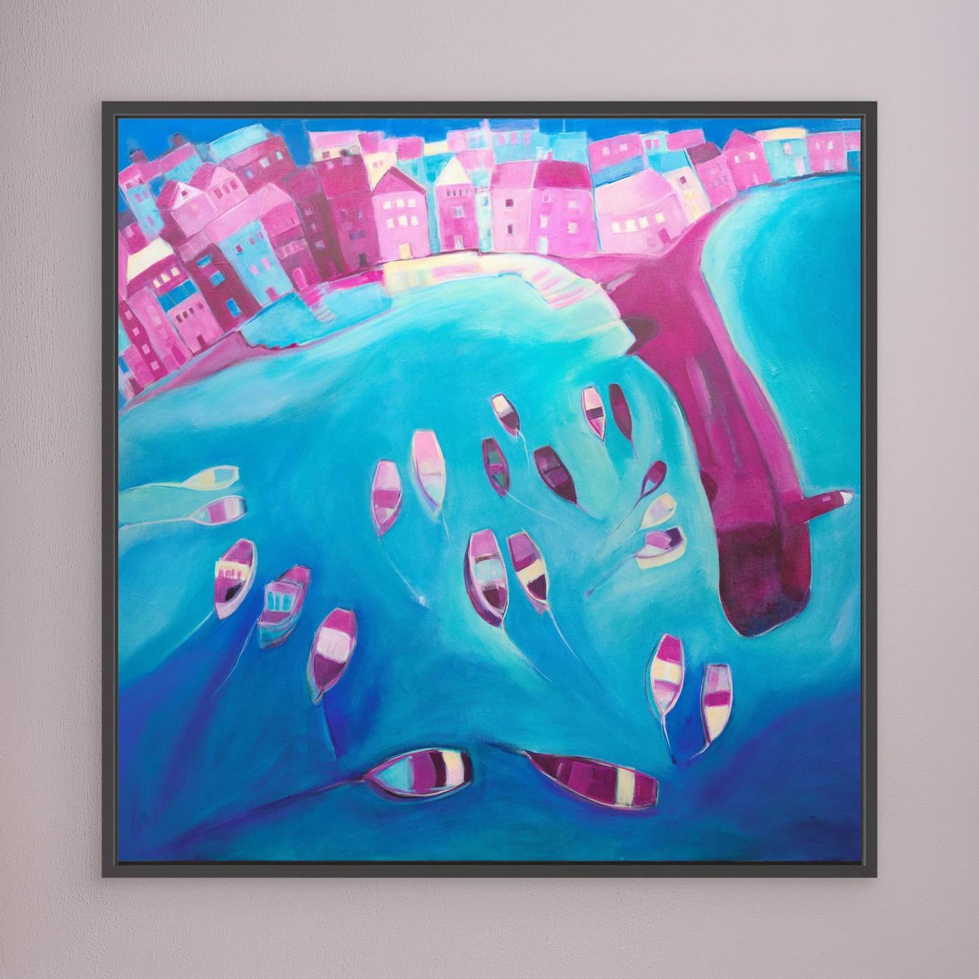 Canvas Print: St Ives In Pink